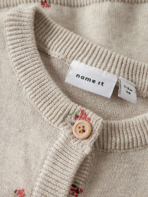 NAME IT Strik Cardigan Beta Peyote Melange